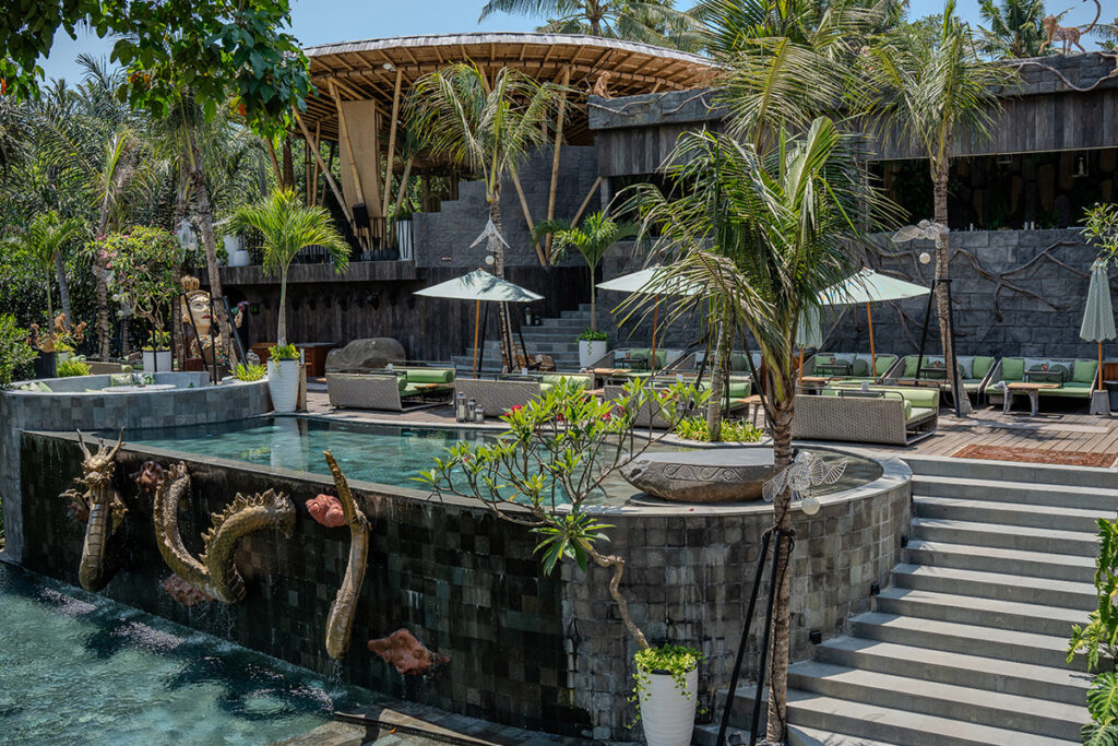 enjoying day in Ubud ata The Jungle Club