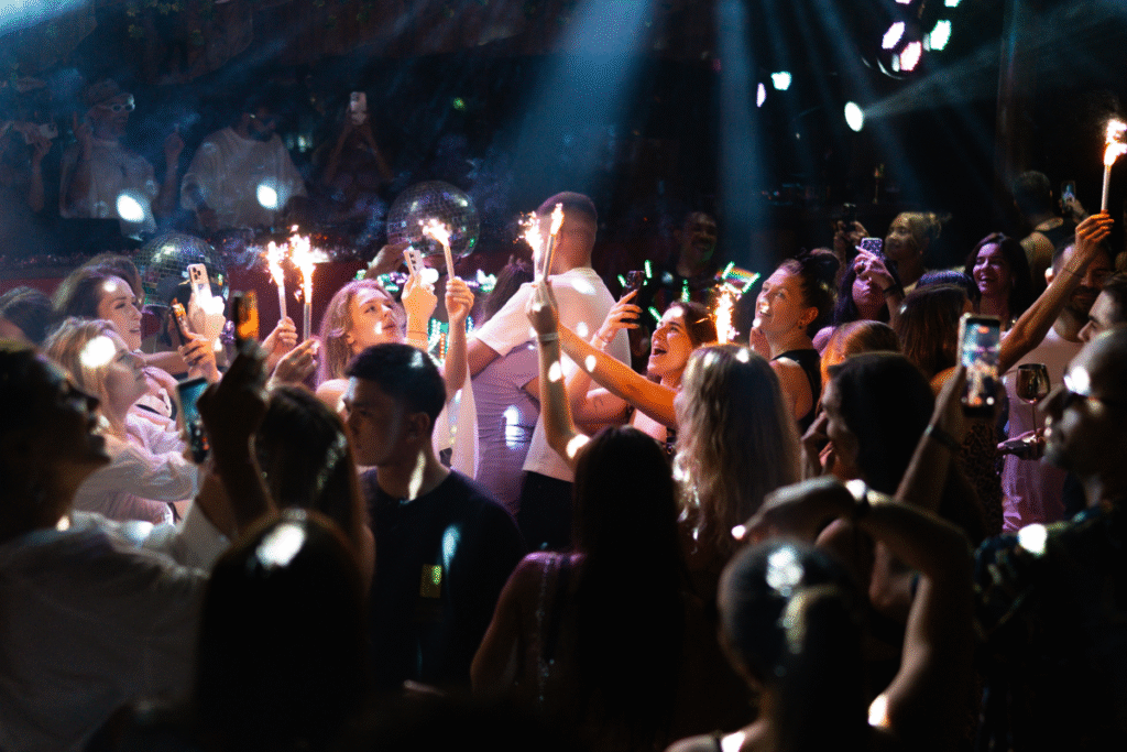 suasana malam tahun baru di Day Club The Jungle Club