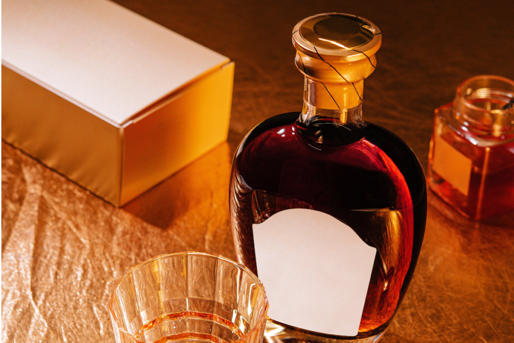 vintage spirit bottle